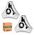 Kit Calota Aro 20/22 De Metal Helice 3 Pontas Caminhão - Imagem 1
