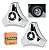 Kit Calota Aro 20/22 De Metal Helice 3 Pontas Caminhão - Imagem 2