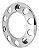 Kit Calota 10 Furos Metal Traseiro Cromada Alta Caminhão - Imagem 2