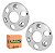 Kit Calota Aro 17,5 6 Furos Metal Traseira Caminhão Cromada - Imagem 1