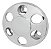 Kit Calota Metal Traseira 6 Furos Aro 16 Fechada Ivec Daily - Imagem 1