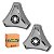 Kit Calota Aro 16/17,5 De Metal Helice 3 Pontas Caminhão - Imagem 1