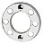 Kit Calota Roda 8 Furos Metal Traseira Caminhão - Imagem 2