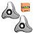 Kit Calota Aro 16/17,5 Metal Helice 3 Pontas Caminhão - Imagem 1