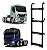 Escada Estribo Cabine Iveco Hi-way Curta - 4 Dg 119cm Preta - Imagem 2