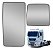 Kit Lentes Retrovisor Man Tgx Principal/auxiliar Convexo - Imagem 1