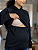 Blusa Moletom Para Amamentação Com Capuz - Imagem 6