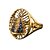 Anel Nossa Senhora Aparecida em Ouro 18k 750 Zirconia - Imagem 1