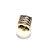 Anel Largo em Ouro 18k 750 com Brilhantes 10,90g - Imagem 3