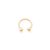 Piercing Ferradura com Bolas 3,0mm em Ouro 18K - Imagem 1