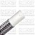 Mangueira PTFE com Malha de Aço INOX AN8 - Imagem 1