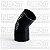 Mangote de Silicone Redutor 45º Curto 63 / 70 x 80 mm - Imagem 3