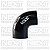 Mangote de Silicone Redutor 90º Curto 57 / 63 x 65 mm - Imagem 1