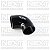 Mangote de Silicone Redutor 90º Curto 63 / 70 x 65 mm - Imagem 3