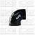 Mangote de Silicone Redutor 90º Curto 76 / 89 x 65 mm - Imagem 1