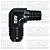Adaptador 90º Macho 1/2" NPT para Macho Cônico AN8 - Imagem 1