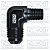 Adaptador 90º Macho 3/8" NPT para Macho Cônico AN10 - Imagem 1