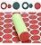 50x Adesivos Isolante Para Bateria Lítio 18650 Vermelho - Imagem 2