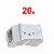 Tomada Trilho Din 20a 2p+t 250v Branca Ou Vermelha Padrão Br - Imagem 2
