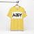 camiseta básica de algodão peruano amarela - Imagem 1