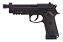 PISTOLA KROWN LAND SRC CO2 4,5MM KL-9 A3 BLOWBACK PRETA - Imagem 1