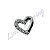 Labret Titânio Coração Com Zircônia Cravajada 1.2x8 - Imagem 1