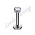 Labret ponto de luz c/garra 2mm titânio 6mm - Imagem 1