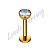 Labret titânio pvd ponto de luz 2mm 8mm - Imagem 1