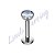 Labret titânio ponto de luz 8mm 3mm - Imagem 1