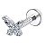 Labret Titânio Mini Borboleta NM 8mm - Imagem 1