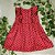 Vestido Due Bambini Lara Vermelho Poá Preto - Imagem 2