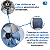 Exaustor 40cm Cozinha Industrial Churrasqueira Alta Temperatura Qualitas EQ400 - Imagem 3