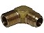 CONEXAO CANO COBRE 5/8 X 1/2 NPT P/FLANGE COTOVELO - Imagem 1