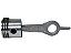 PISTAO D=42MM COM ANEL E BIELA CSA 8.3/25L AIR PLUS - Imagem 1