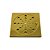 TAMPA P/ RALO GRELHA QUADRADO 9,5 X 9,5 CM DOURADO - Imagem 1