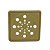 RALO GRELHA C/ CAIXILHO 10X10 GOLD MATTE - Imagem 2