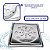 Ralo Grelha C/ Caixilho Inox Quadrada 10 X 10 - Imagem 1