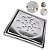 RALO GRELHA C/ CAIXILHO INOX QUADRADA 10 X10 CM - Imagem 2