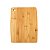Tabua De Carne Corte Madeira Bambu Natural Com Furo De Corte Retangular - Imagem 2