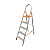 Escada Doméstica de Alumínio 6 Degraus – Antiderrapante, Suporta até 120kg - Imagem 1