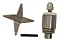 Mancal Central Com Roloamento Inox Lb25 Mb C/ Pino Elastico - Imagem 1