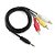 Cabo P2 X AV/RCA 1MT - Áudio e Vídeo - Imagem 1
