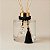 Cordão Decorativo Com Pompom E Pingente Pião - Preto Com Ouro - 33,5cm - 1 unidade - Rizzo - Imagem 1