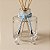 Cordão Decorativo Com Pingente Gota - Azul Bebê Com Prata - 33,5cm - 1 unidade - Rizzo - Imagem 1