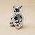 Urso Decorativo de Cerâmica - Prata - 6cm - 1 unidade - Rizzo - Imagem 1