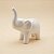 Elefante Decorativo de Cerâmica - Branco - 7cm - 1 unidade - Rizzo - Imagem 1