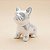 Cachorro Decorativo de Cerâmica - Branco - 7,6x6,4x3,8cm - 1 unidade - Rizzo - Imagem 1