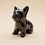 Cachorro Decorativo de Cerâmica - Preto - 7,6x6,4x3,8cm - 1 unidade - Rizzo - Imagem 1