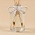 Cordão Decorativo - Branco Pingente Duplo - 32cm - 1 unidade - Rizzo - Imagem 1