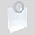 Sacola Transparente Fosca PVC com Alça Redonda de Couro Branco - 32x26x14,5cm - 1 unidades - Rizzo - Imagem 4